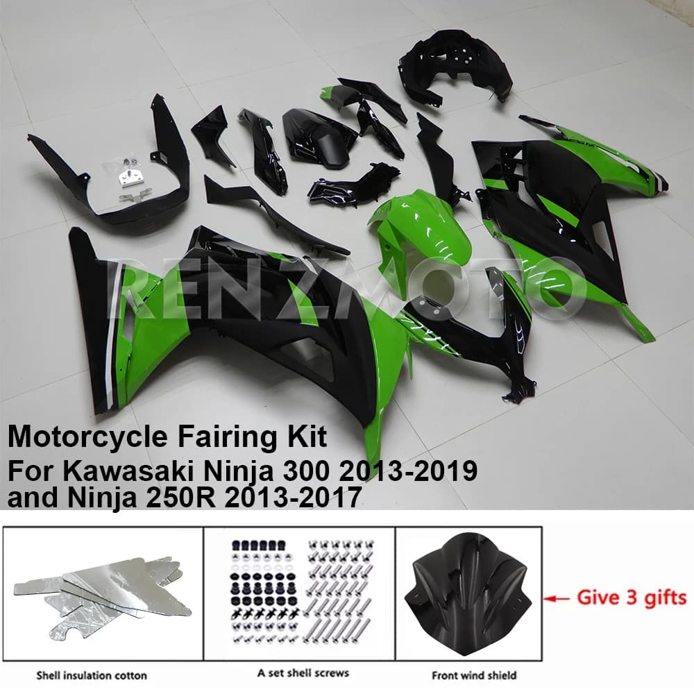K0313-108 Motorcycle Fairing Set Body Kit Plastic For Kawasaki Ninja 300  and Ninja 250R Accessories ABS Injection Bodywork