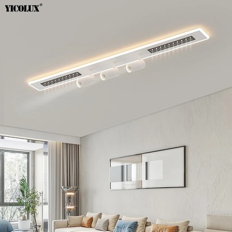 Simple White Spotlight Style New Modern LED Chandelier Lights Living Dining Room Bedroom Ceiling Hall Bar Lamps Indoor Lighting