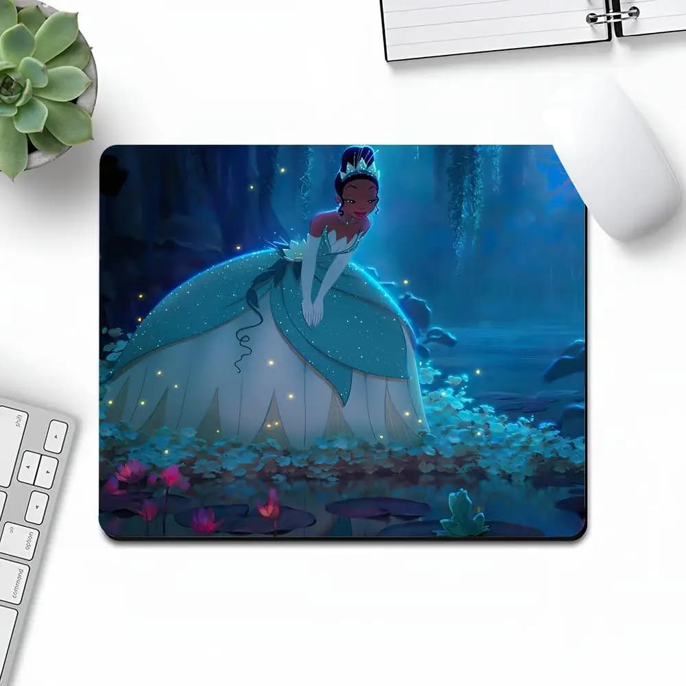 The Princess and the Frog diy printing Art Gaming Gamer Small Rubber Locking Edge Large Computer MousePad Laptop Desk Pad
