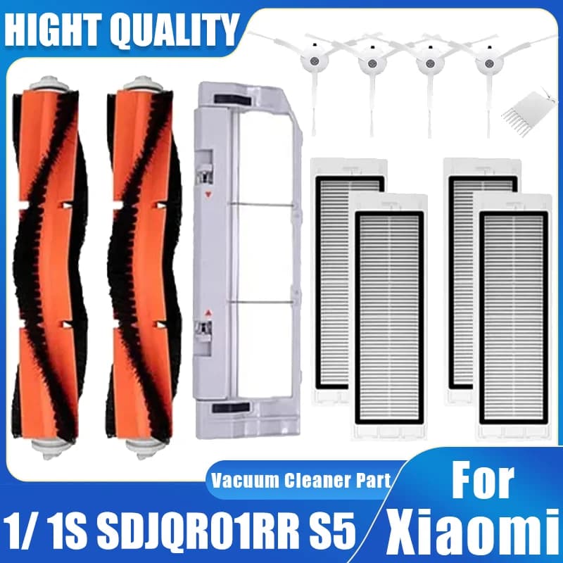 For XiaoMi Roborock S5 S50 S51 S55 S6 S60 S6 Pure Vacuum Cleaner Spare Parts HEPA Filter Mop Cloth Side / Main Brush Accessories