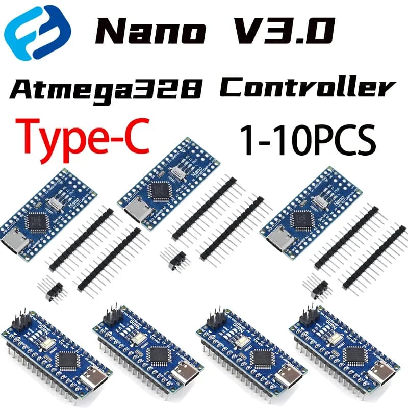 Nano 3.0 Type-C controller compatible with for Arduino nano CH340 USB driver with CABLE NANO V3.0 ATMEGA328P Type-C