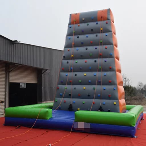 Hot Sale Outdoor PVC inflatable Mountain Climbing Wall, 9m Adult Inflatable Rock Climbing Wall