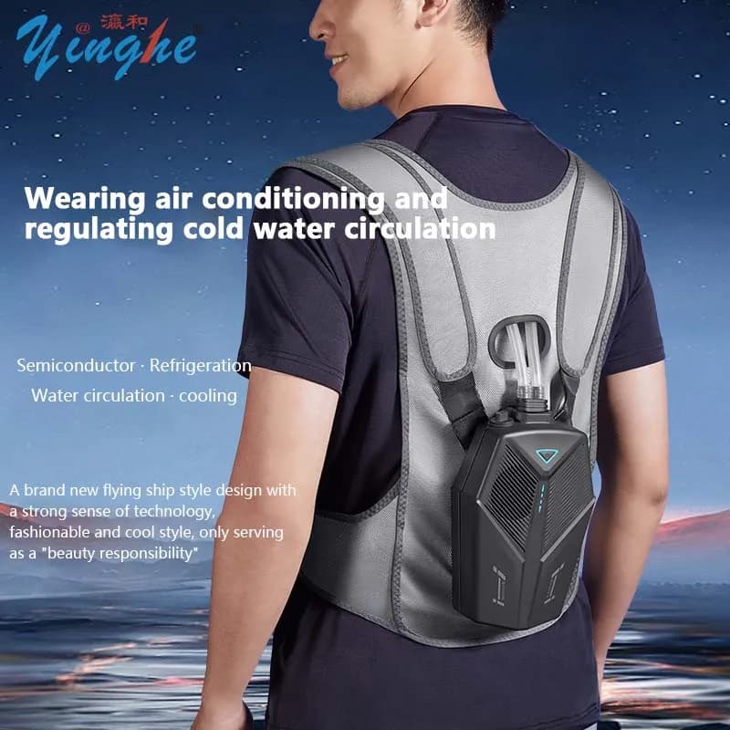 Water Cooled Cooling Vest , Portable Cooling, Wearing Air Conditioning Clothes, Cooling vest For Climbing Fishing