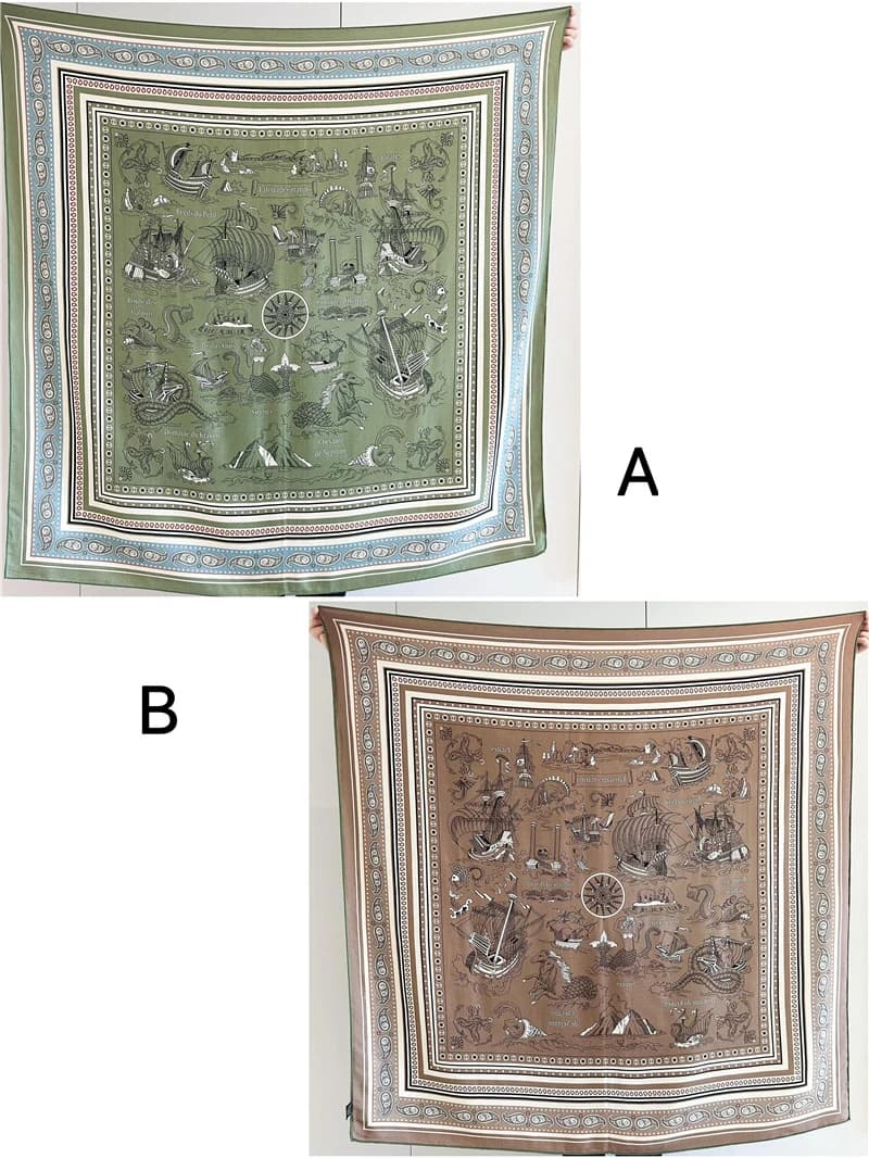 Double Sided Scarf Luxury Women Designers Oversized Square Hand-rolled Edges Shawl Pashmina Winter Accessories