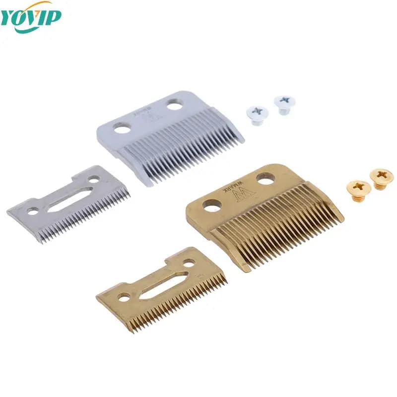 Movable Replacement Blade Professional Hair Clipper Blade Carton Steel Accessories Golden For Choice Golden Screws Hair Trimmer
