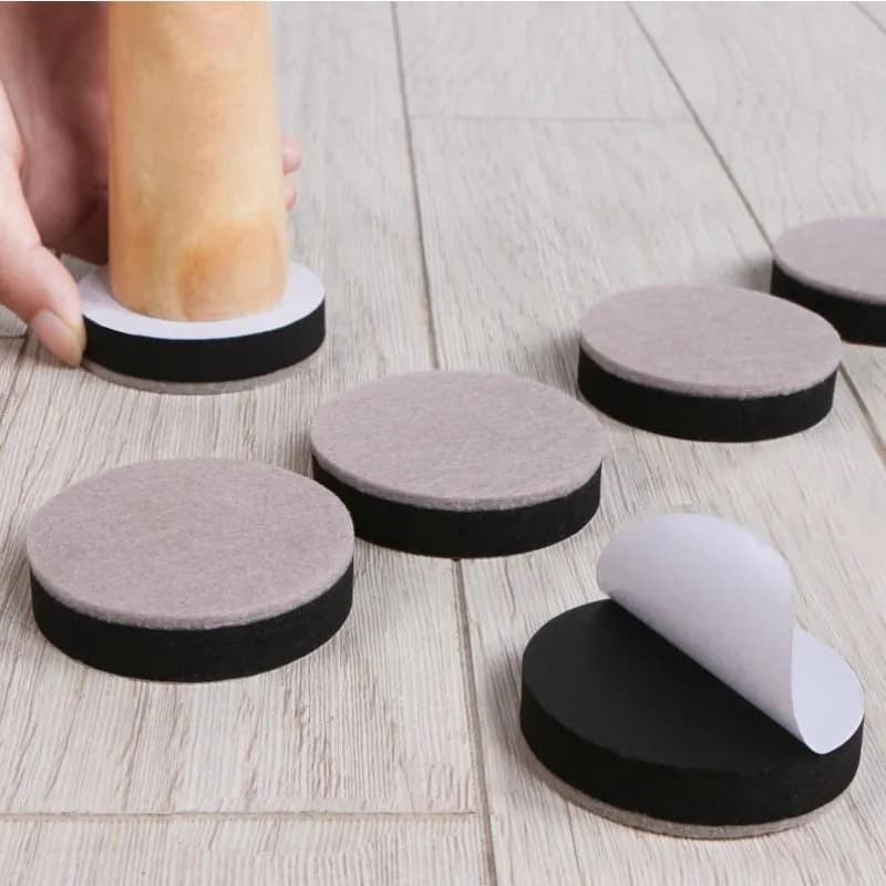 Self Adhesive Chair Leg Pads thick Felt Table Chair Sofa Heighten Foot Pad Anti-Slip Mute Furniture Legs Floor Protectors
