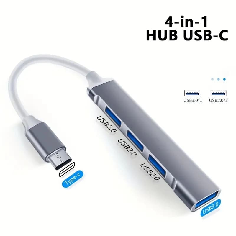 USB C HUB  Type C Extender 4 Port Splitter Adapter OTG Docking Station For Phone Macbook Pro 13 15 Air PC Laptop Computer Hub