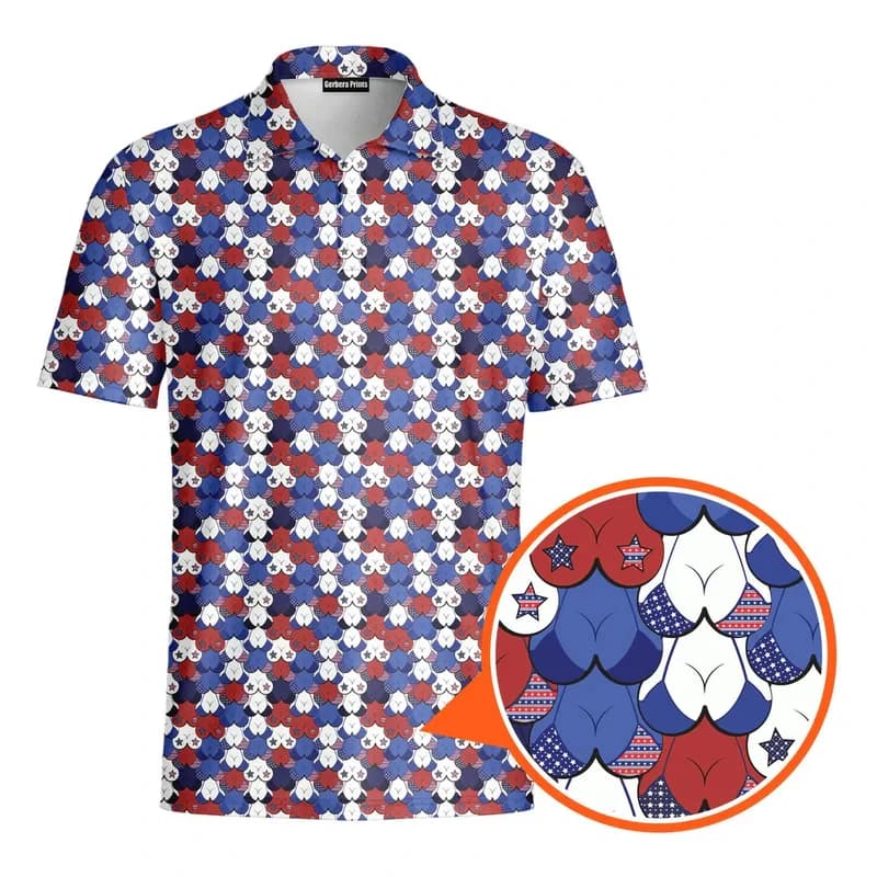 Sexy Full Print Humour Polo Shirt Men Hip Hop Street Personality Short Sleeve Button Golf Shirts Summer Carnival Party Funny Top