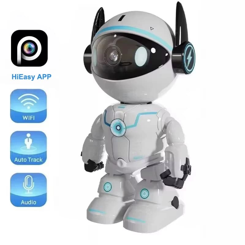 HiEasy APP Robot Camera Wifi 5MP Indoor Home Security Camera Night Vision Two Way Audio Auto Tracking Indoor Baby Monitor