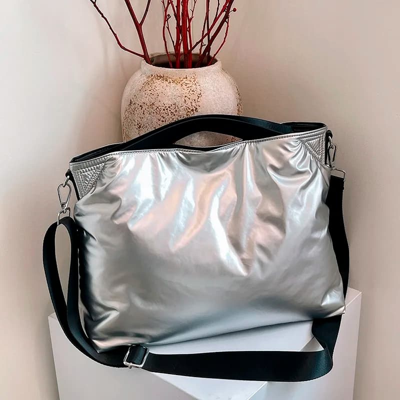 Korean Autumn Winter Styles High-capacity Leisure Ladies' Bag Advanced Feeling Ultra Light Commute Single Shoulder Crossbody Bag