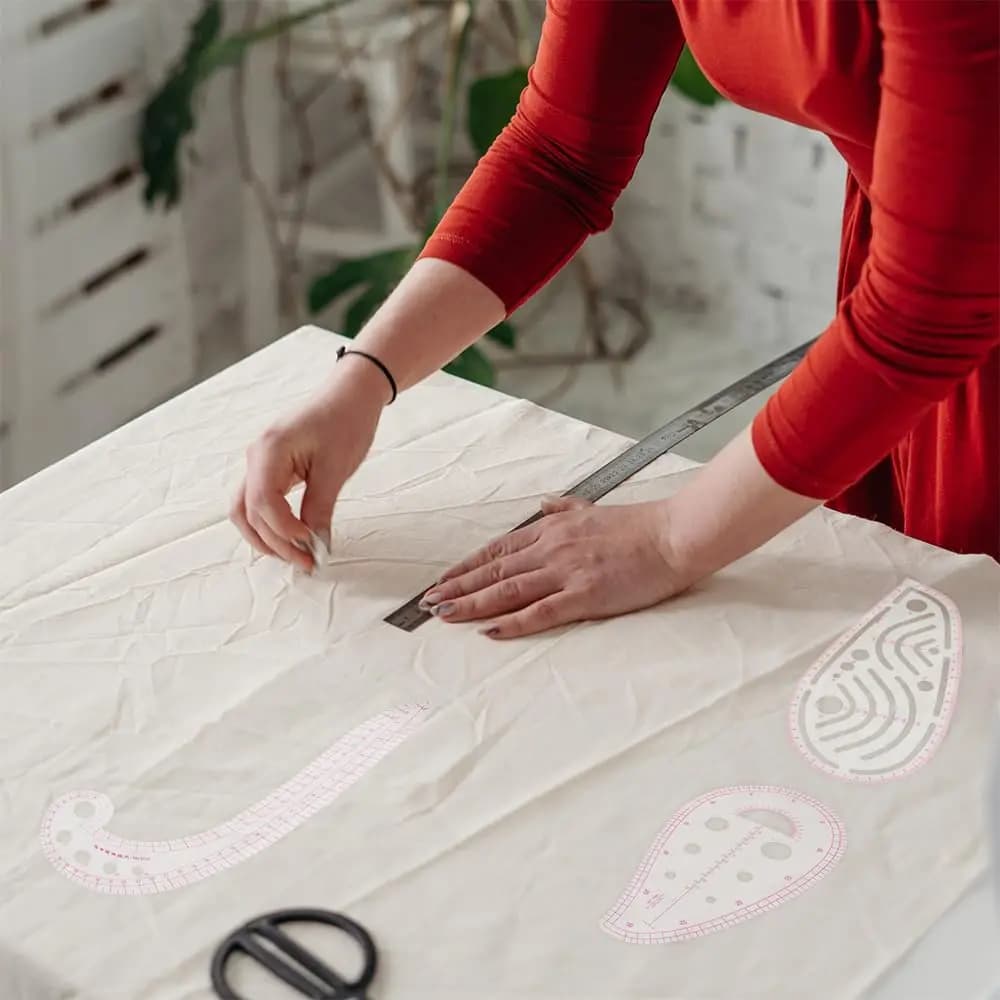 Clear Metric Sewing Ruler Set, Plastic Sew French Curve Ruler for Designers, Pattern Maker, Sewing Templates