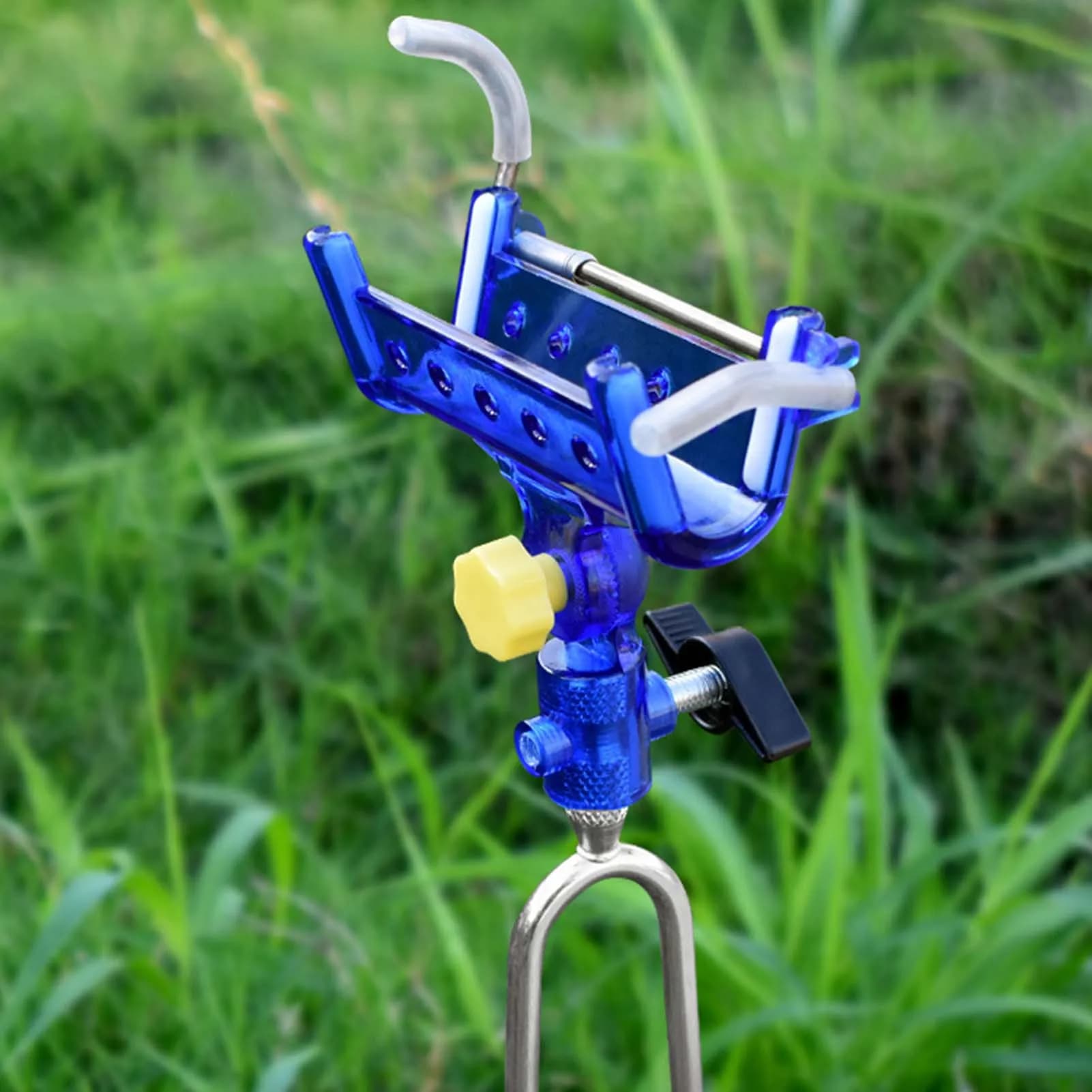 Adjustable Fishing Rod Holders Self-Locking Fishing Tackle Bracket Turret Fishing Rod Rack Stand Fish Pole Holder for Bank Beach