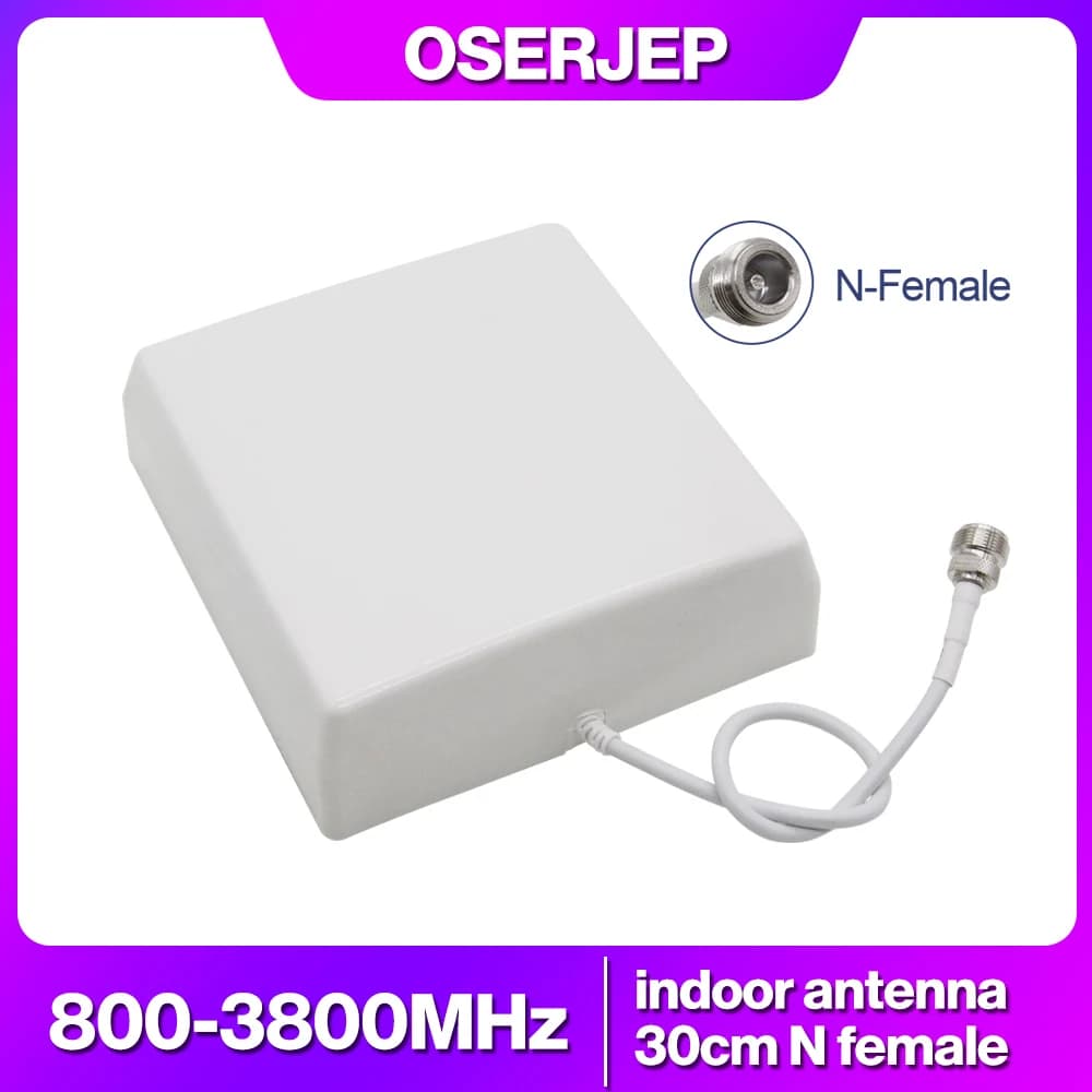 800-3800Mhz GSM 2G 3G 4G 5G Antenna 8dbi 900 1800 2100 Indoor Panel Antenna With N-female Mobile Signal Booster Repeater Antenna