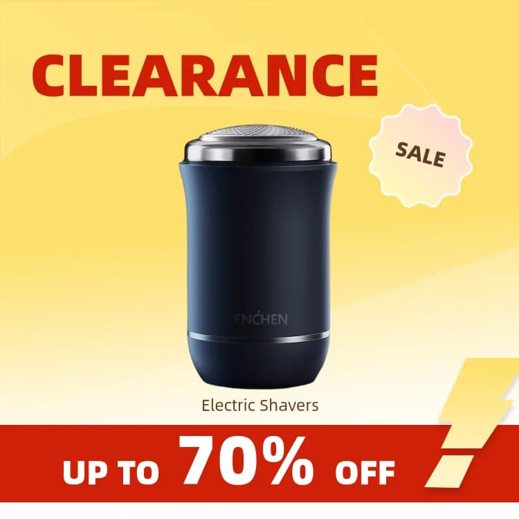 Clearance_ENCHEN Traveller Mini Shaver Electrical Razor Wet Dry Dual Use IPX6 Waterproof For Men Beard Machine Type-C Rechargeab