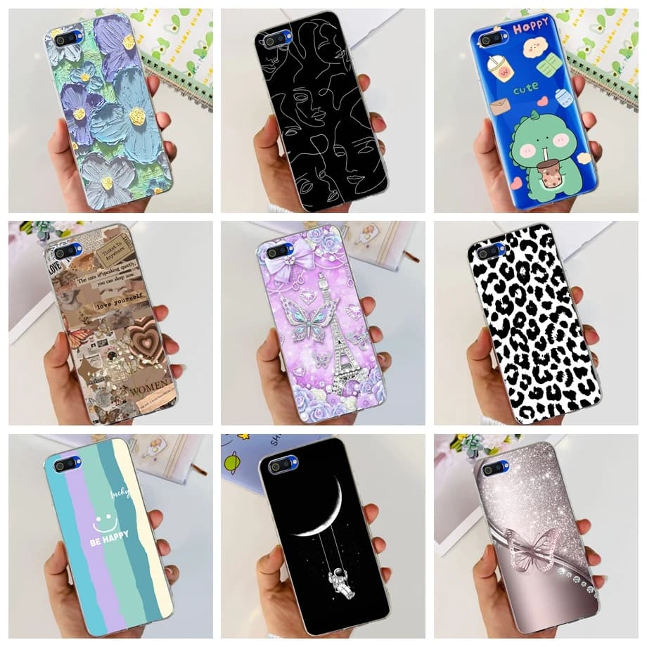 For OPPO A1K Phone Case Silicone Soft Coque For Realme C2 oppo a1k RMX1941 A1K A1 k Funda Flower Heart Butterfly Cat Cute Cover