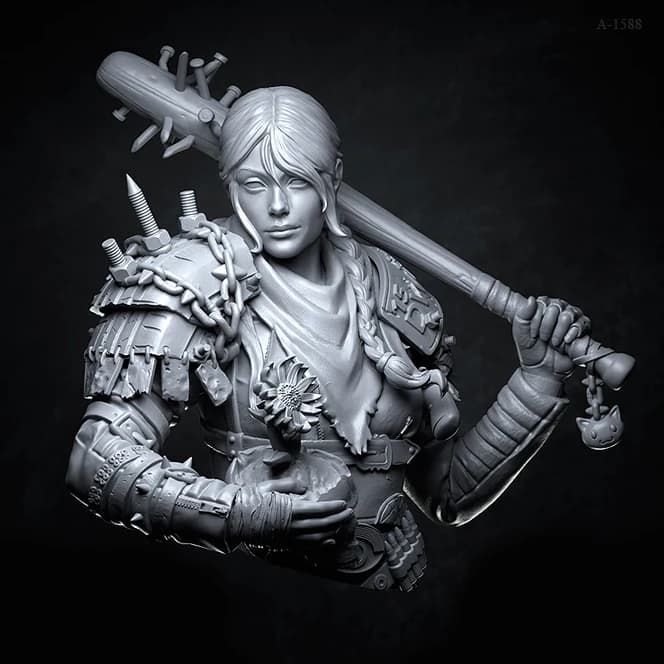 1/10 Resin bust  model kits figure colorless and self-assembled A-1588