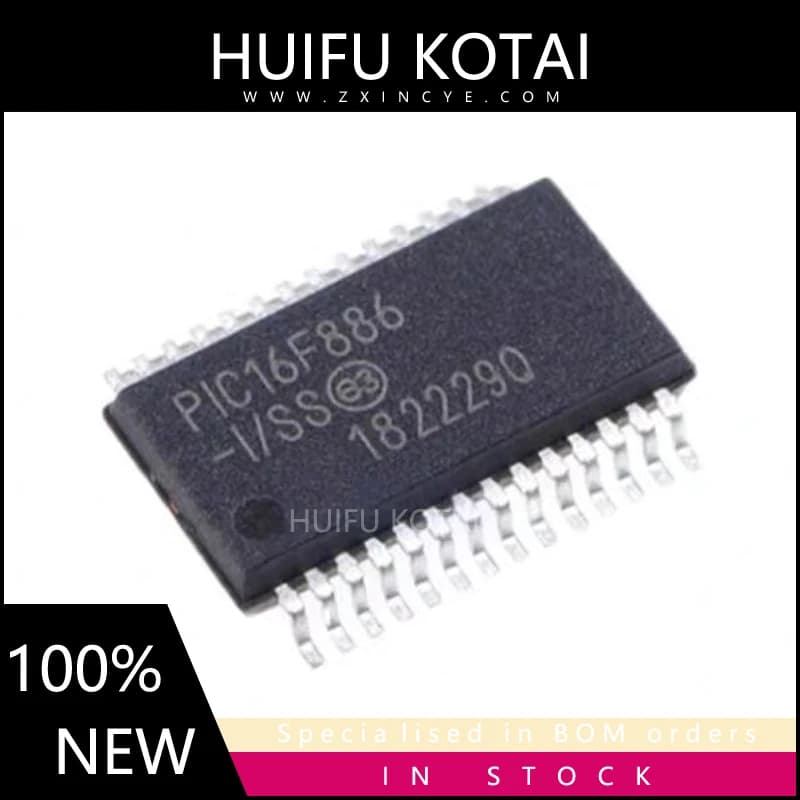 1pcs/lot PIC16F886-I/SO  PIC16F886-I/SO SOP28 New Spot Inventory