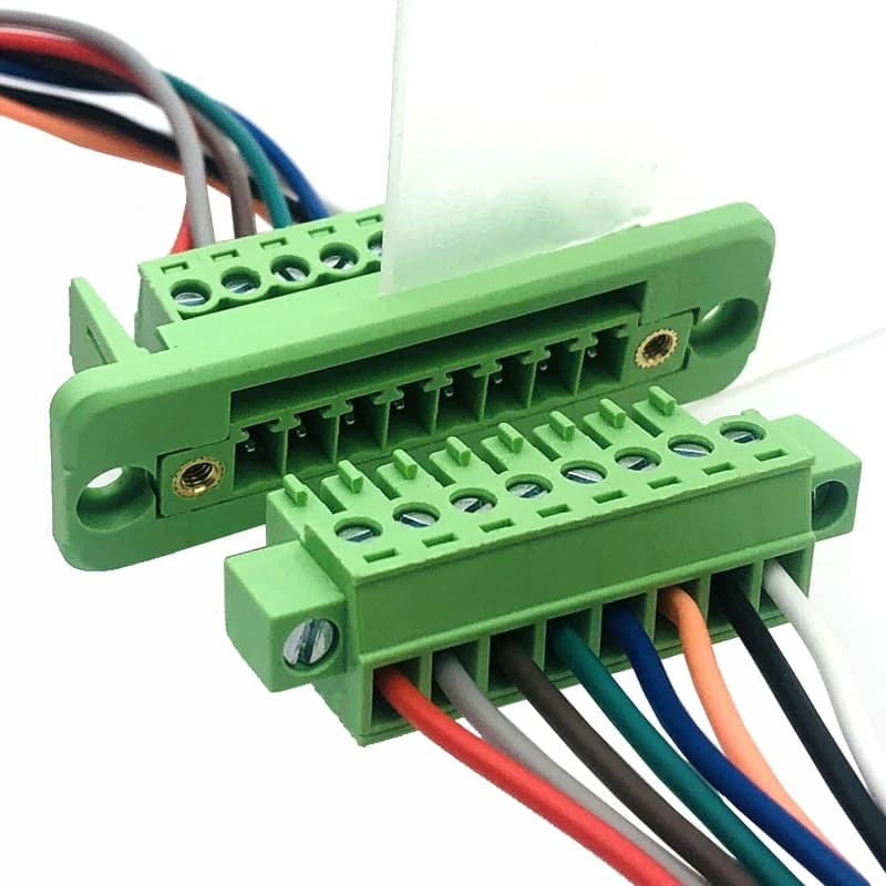 1Set 15EDGWC Pitch 3.81mm 2P/3P/4P/5P/6P/8P/9P Pluggable Terminal Block Connector JM15EDGKM 3.81mm Pitch