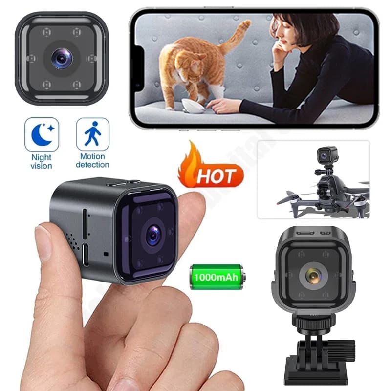 1080P WiFi Mini Camera Remote View Sound Alarm Night Vision Ultra Long Standby Mobile Detection Security Camera For Cycling 2025