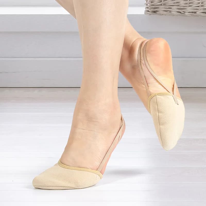 Dynadans New Professional Rhythmic Gymnastics Shoes Women's Half Foot Shoes Children's Suede Half Foot Dance Toe Shoes