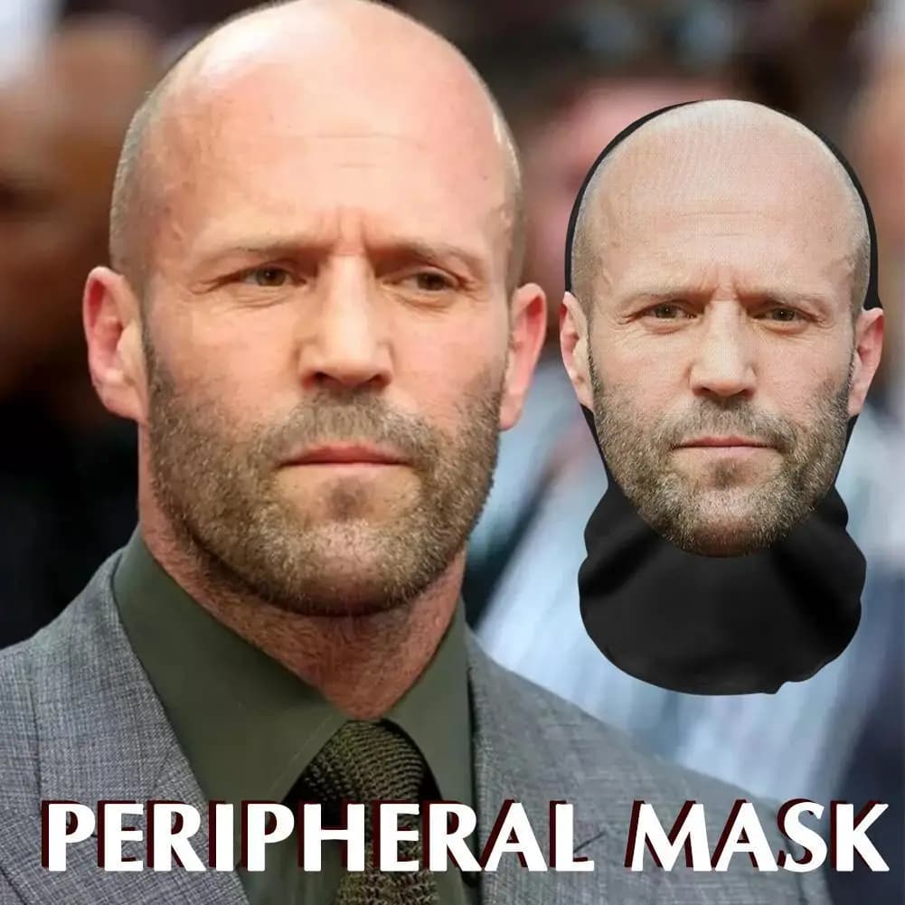 3D Printed Full Face Visual Mask Realistic Celebrity Performer Face Mask Props Costume For Party Supplies Cosplay