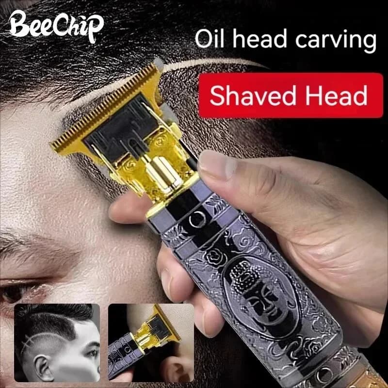 Electric Haircutter for Men Golden Buddha USB Electric Hair Clipper Electric Faders Barber Shaved Head Shaver Multifunctional
