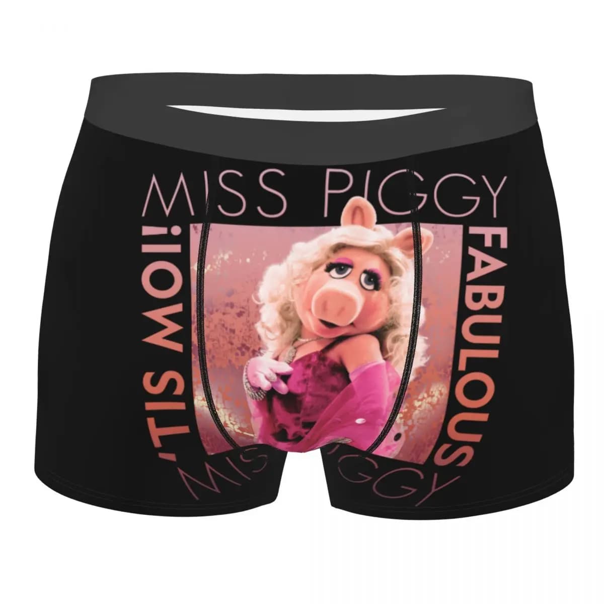 Custom Novelty Muppets Miss Piggy Fabulous Boxers Shorts Panties Male Underpants Comfortable Anime Cartoon Briefs Underwear