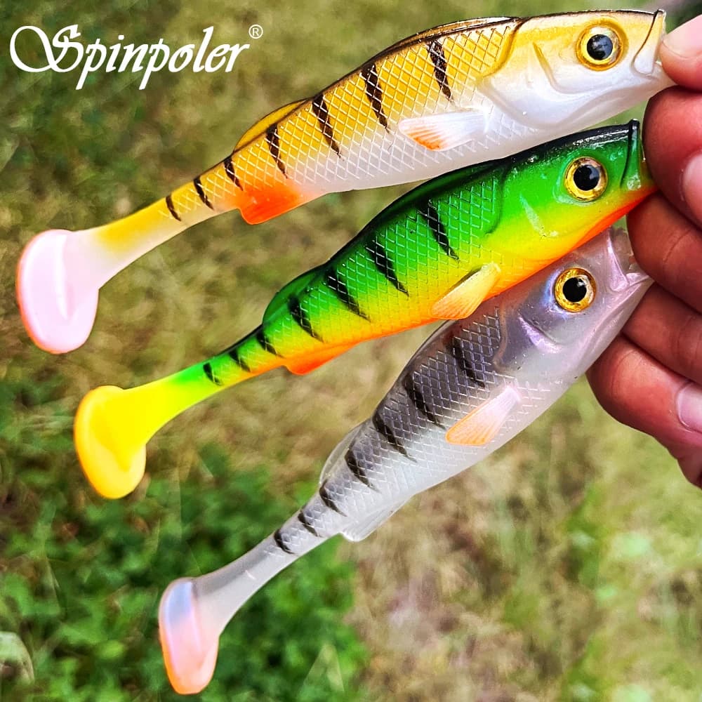 Spinpoler Vigour Perch Shad Soft Swimbait Fishing Lure 7cm/11cm/14cm For Pike Zander Bass Paddle T Tail Pesca Fake Fish Lurre