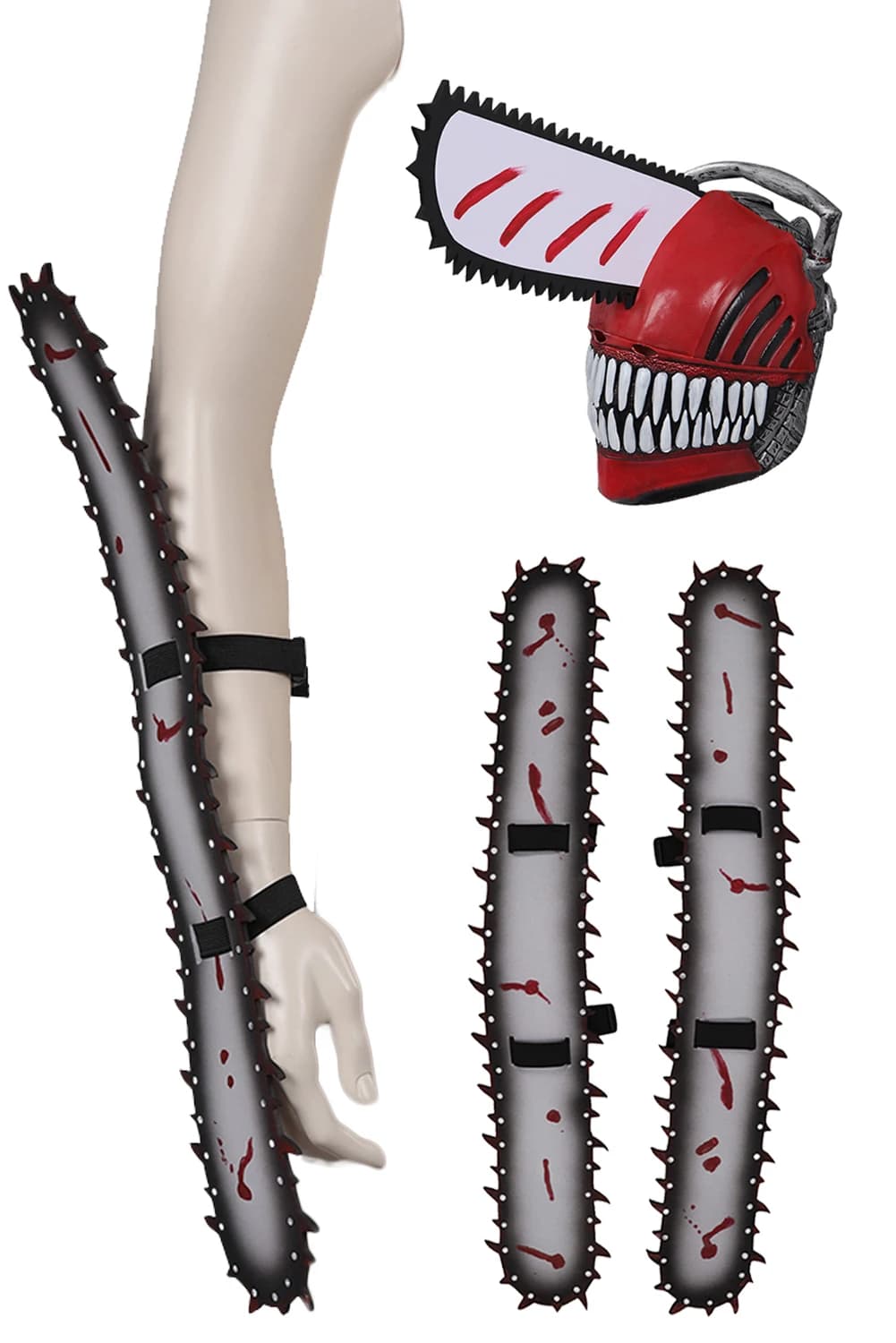 Denji Fantasia Wristlet Helmet Anime Chain Cosplay Saw Man Disguise Costume Acccessories Adult Fantasy Halloween Carnival Props