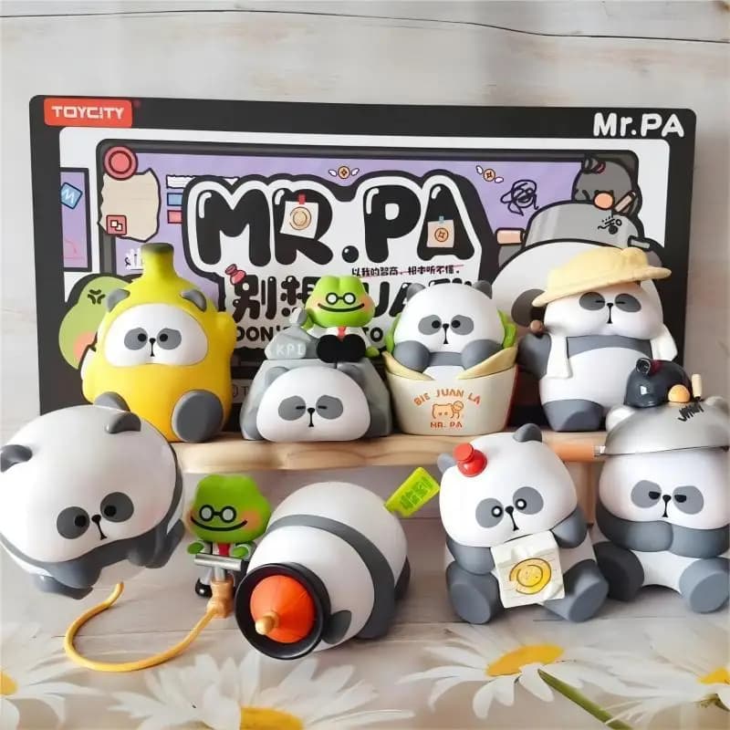 Mr.PA Don't Try To PUA Me Action Figure Colleague Pot Doll Daily Anxiety Anime Figure Doormat PVC Model Statue Desk Decor Gifts