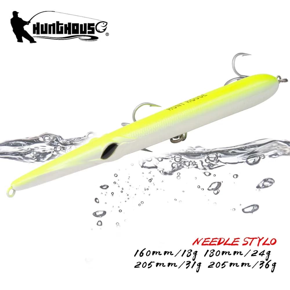 Hunthouse Fishing Lure Needle Stylo Long Casting Pencil Floating 205/180/160mm Isca Artificial Leurre Souple Carp Fishing Lure