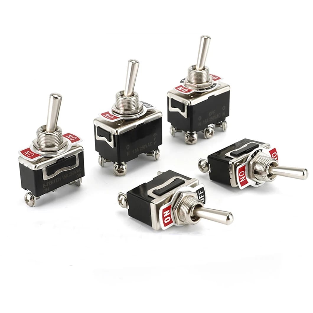 ABILKEEN KN3(C)-101 KN3(C)-102 KN3(C)-103 M12 Toggle Switch ON-ON/ON-OFF/ON-OFF-ON 2/3Position Latching Rocker Toggle Switch