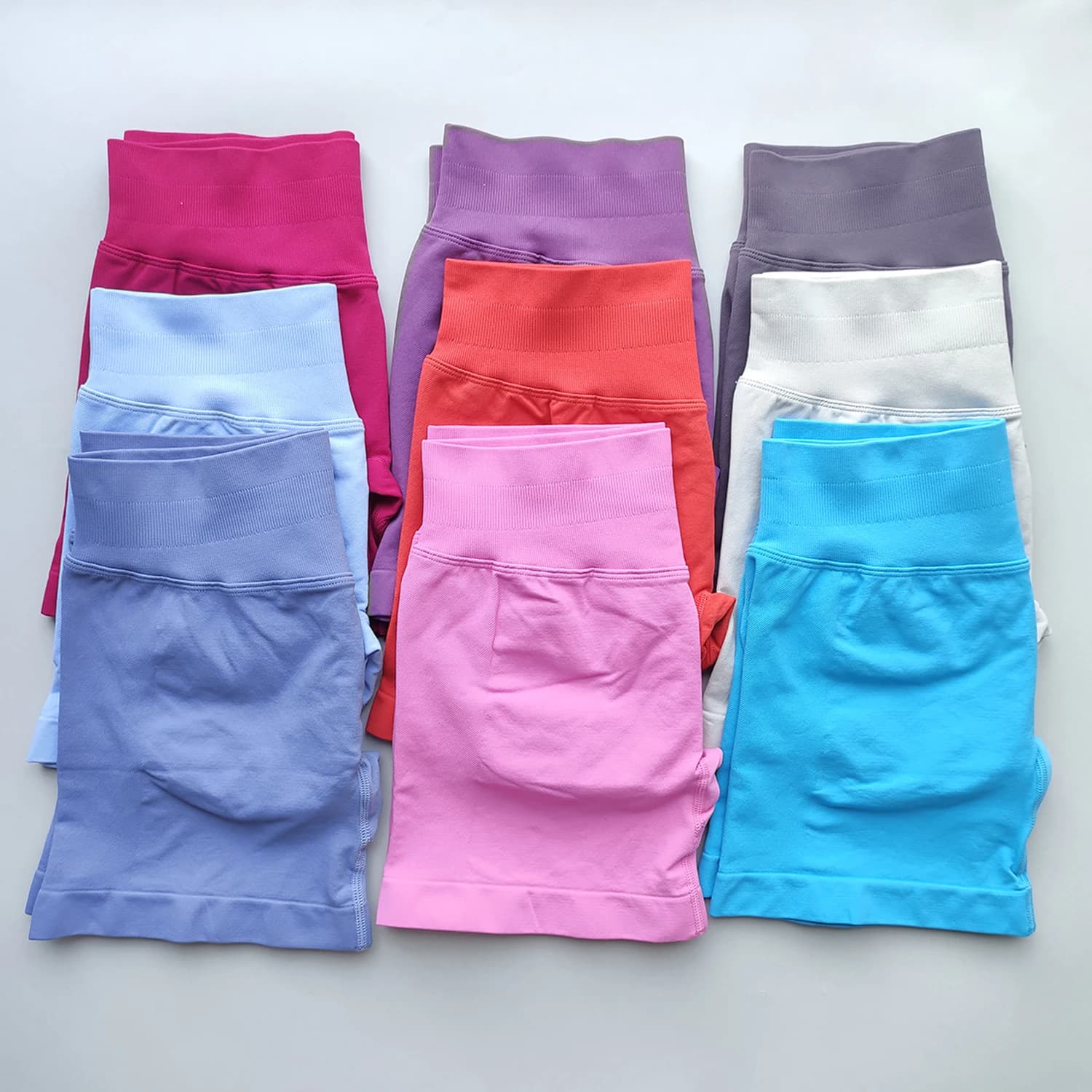 NO LOGO Shorts 4.5 Gym Shorts Women Fitness Sports Low Ribbed Band Workout Scrunch Butt Yoga Booty Running Short Pants