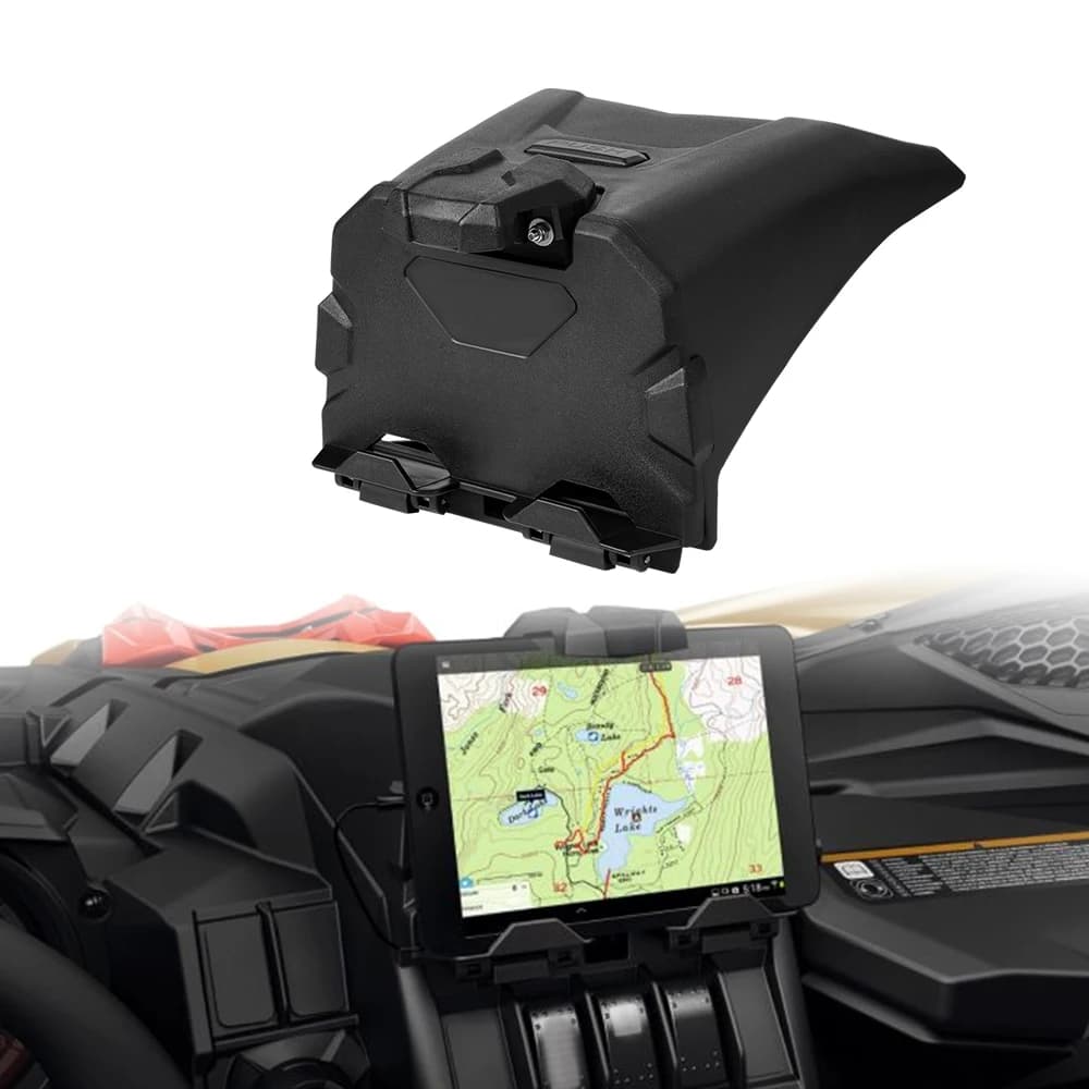 Smartphone Bracket With Integrated Storage Models Box Organizer Tray For 2017-2023 Can Am Maverick X3 Accessories 715002874