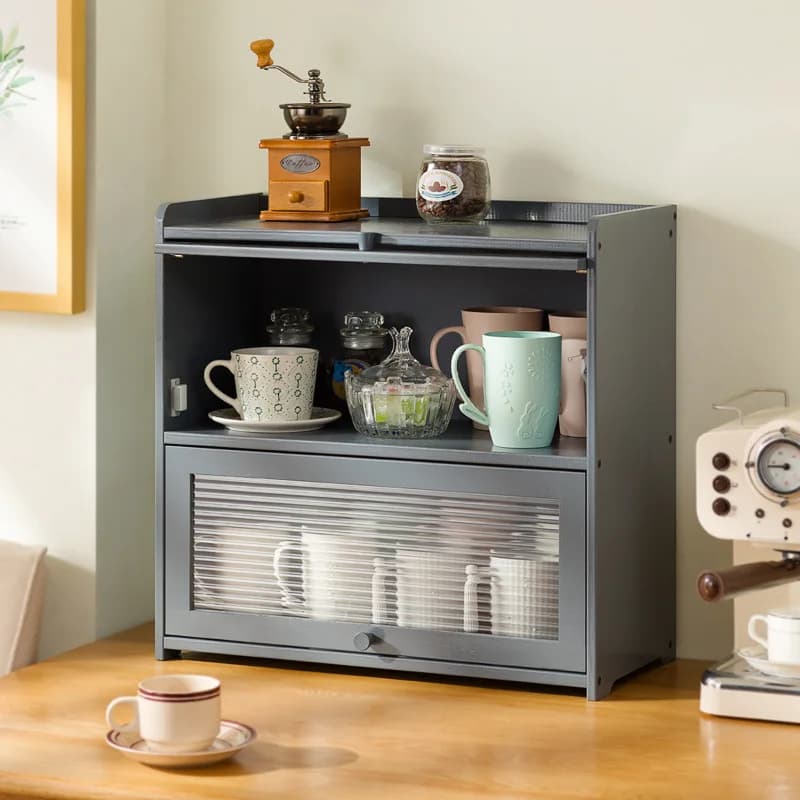 Dust-proof cup holder, desktop layered mug, coffee tea cup, glass water cup, acrylic cup, storage box rack.