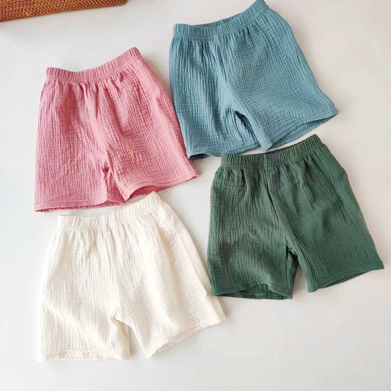 Children's Shorts Girls Boys Cotton Yarn Short Pants Summer Children's Girls Soft And Breathable Capris Baby Clothes