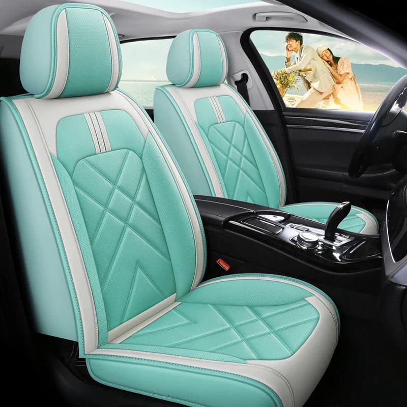 BHUAN Car Seat Cover Leather For Mercedes Benz All Models E C SLK G GLS GLC GLE GL ML GLK CLS S R A B CLK Vito Viano W204