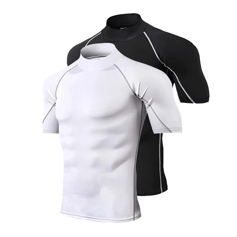 Compression T-Shirt Men Bodybuilding Sportswear Short Sleeve Quick Dry Workout Shirts Sport Tops Tee Gym Running T-shirt Men
