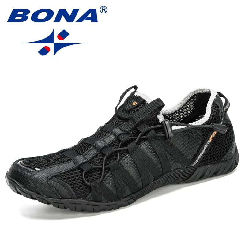 BONA New Popular Style Men Running Shoes Lace Up Athletic Shoes Outdoor Walkng jogging Sneakers Comfortable