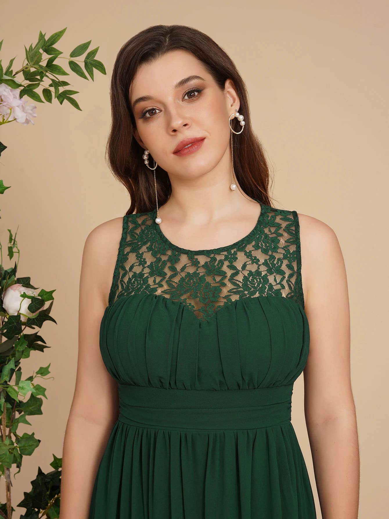 Women's  Sweetheart Neckline Long Evening Dress Floral Embroidered Bodice Maxi Flat Chiffon A Line Skirt Elegant Prom Party