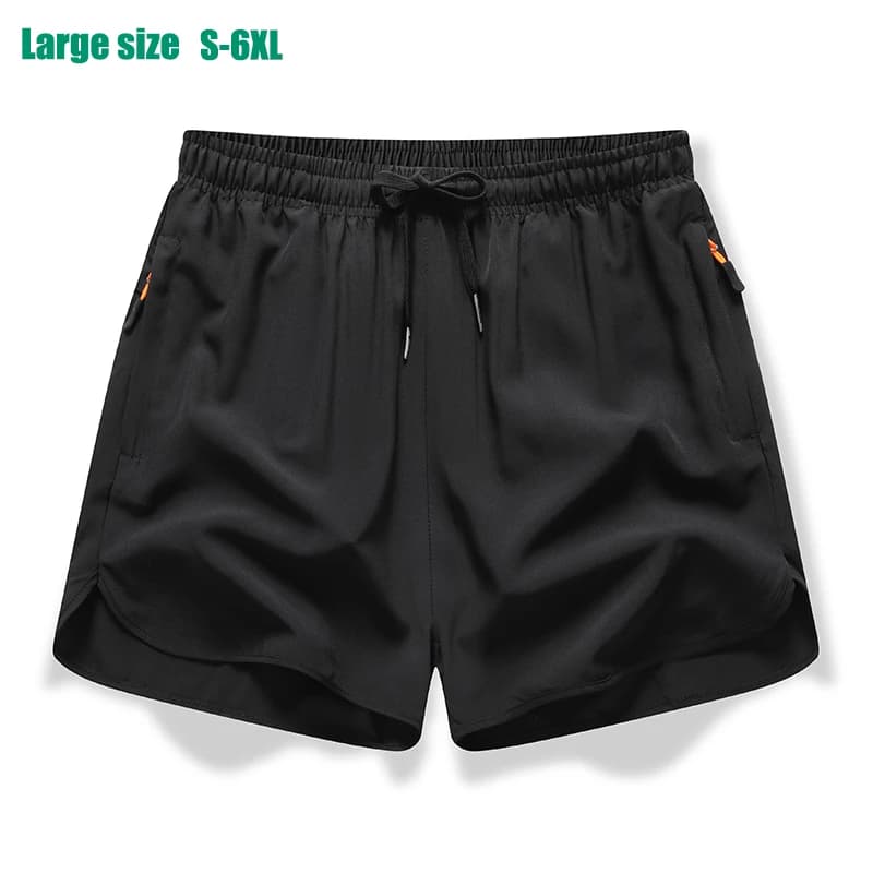 New Men's Sports Casual 3/4 Shorts With Ice Silk Lightweight Sweat-absorbing Outdoor Quick Drying Running Fitness Loose Pants
