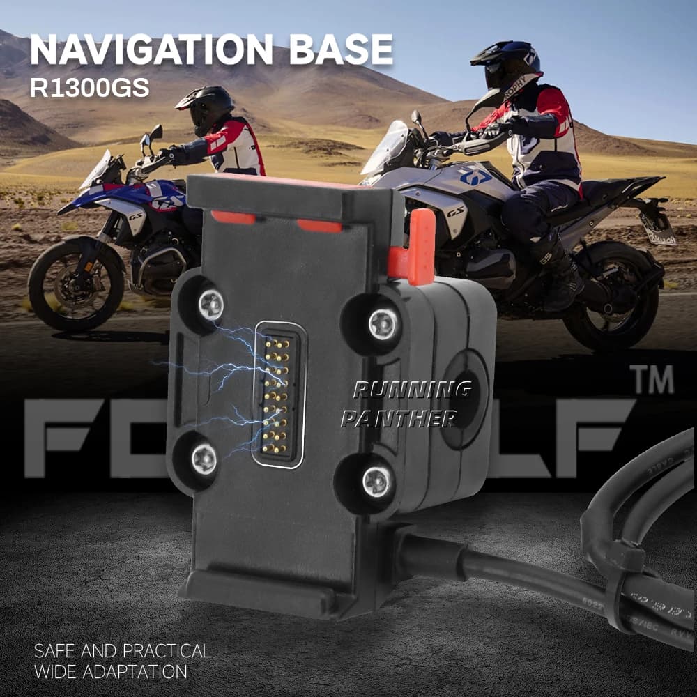 Phone Navigation Bracket Power Supply Wireless Charing 12mm/16mm/22mm Roll Bar Base For BMW R1300GS R 1300 GS r1300gs