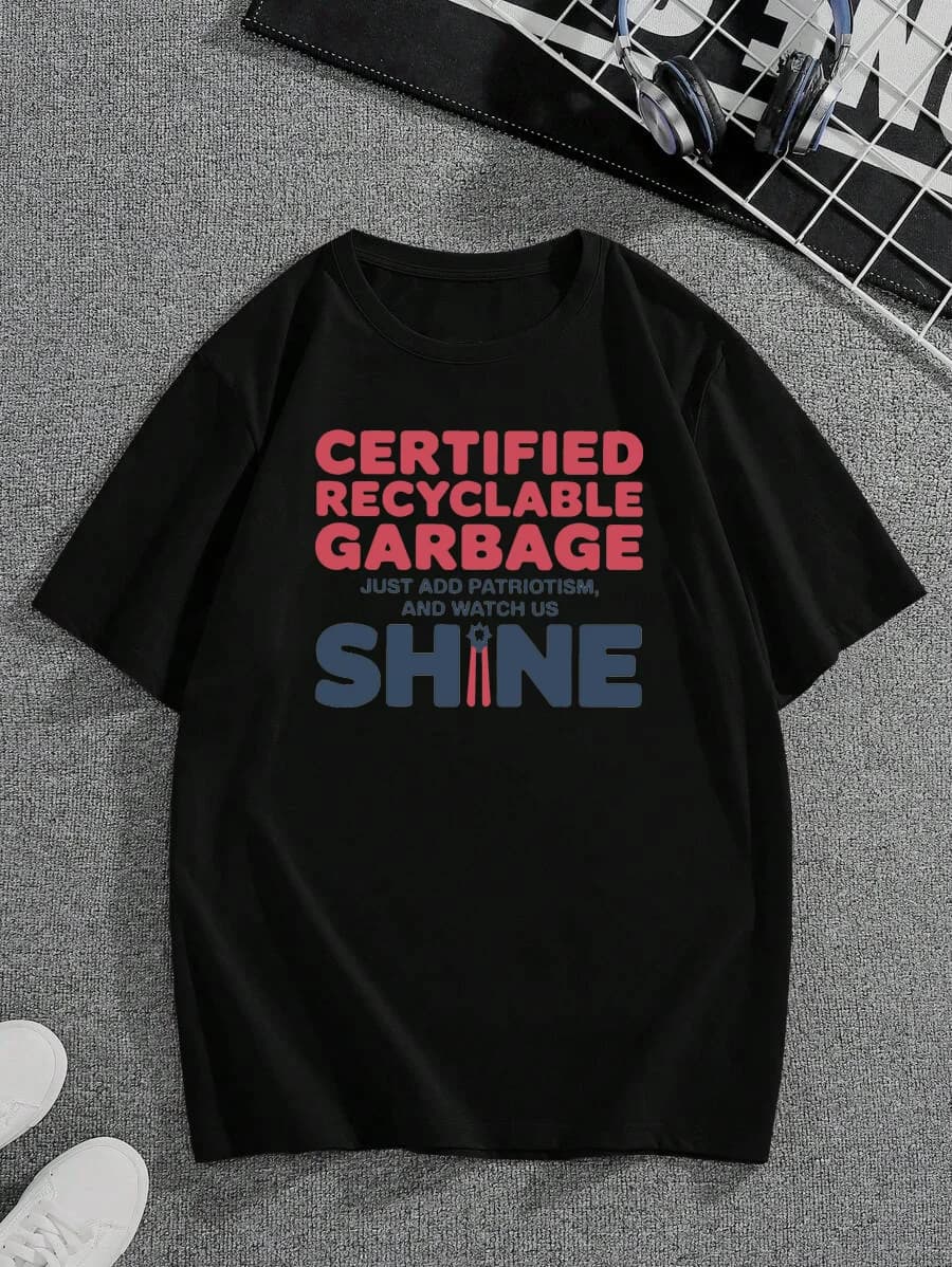 Trump‘s slogan graphic short-sleeves cotton T-shirt