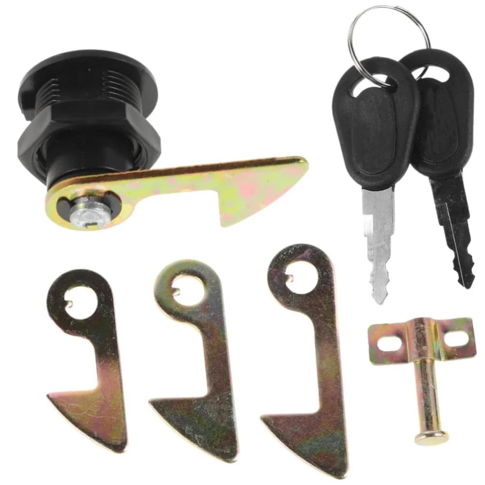 Hot sale 1Set (1 Lock+2 Keys+4 Metal Hook) Electric Car Scooter Tail Box Lock Trunk Lock Accessories Motorcycle Rear Locks