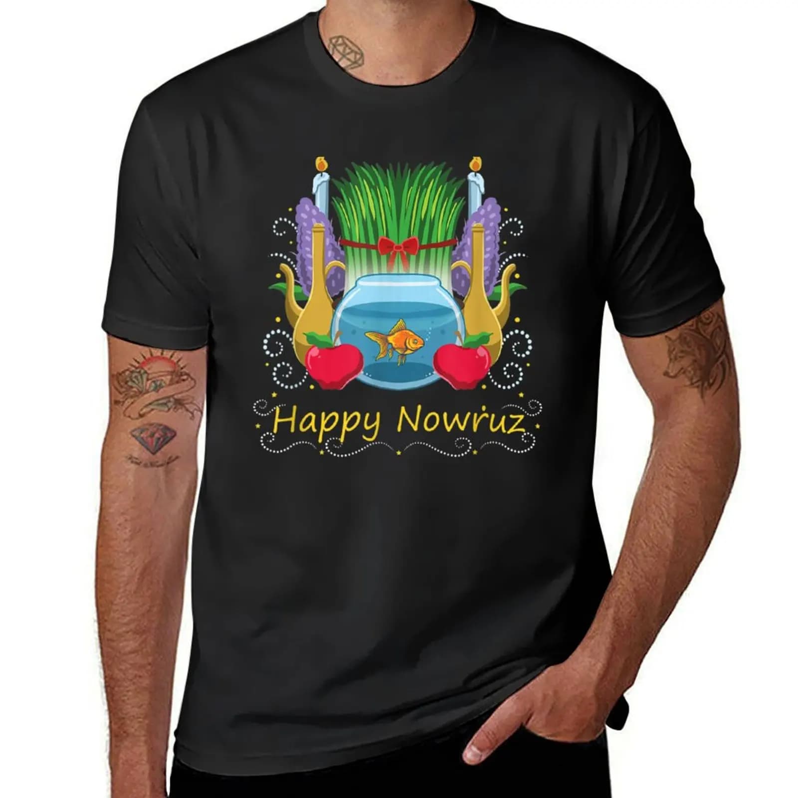Unique Persian New Year Happy Norooz Festival Happy Nowruz T-Shirt sports fans for a boy heavyweights t shirt men