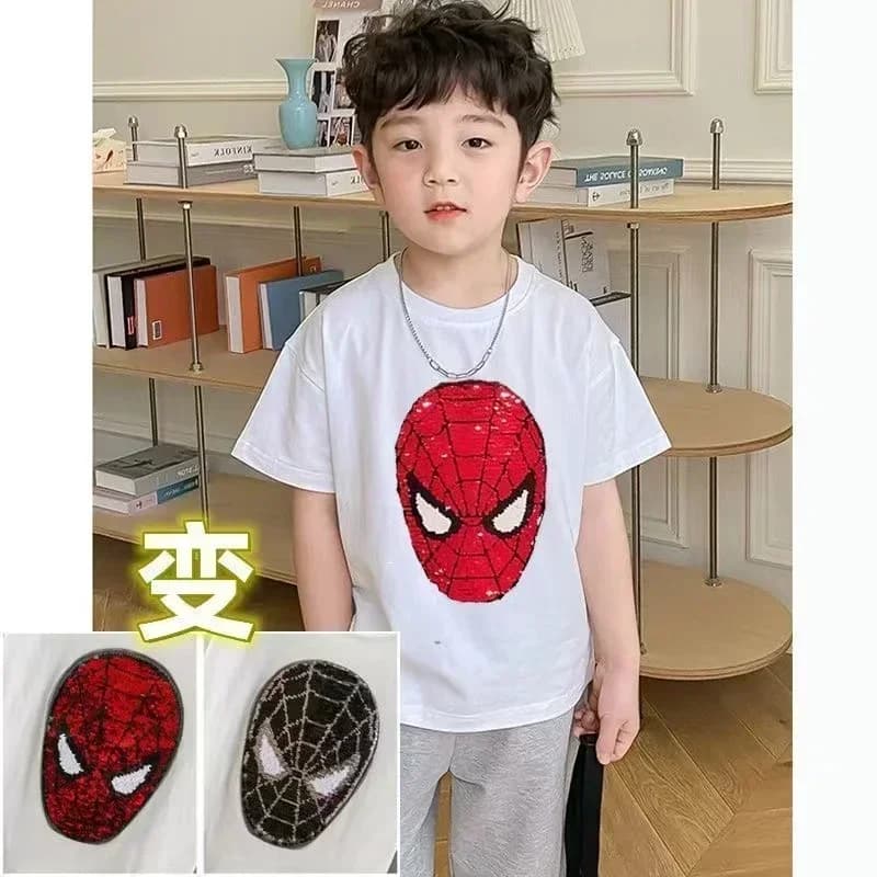 New Girls Summer Tshirt Cartoon Spiderman Kids Children Family Matching Outfit Son Daughter Baby Boys TShirt Children Tops Tees