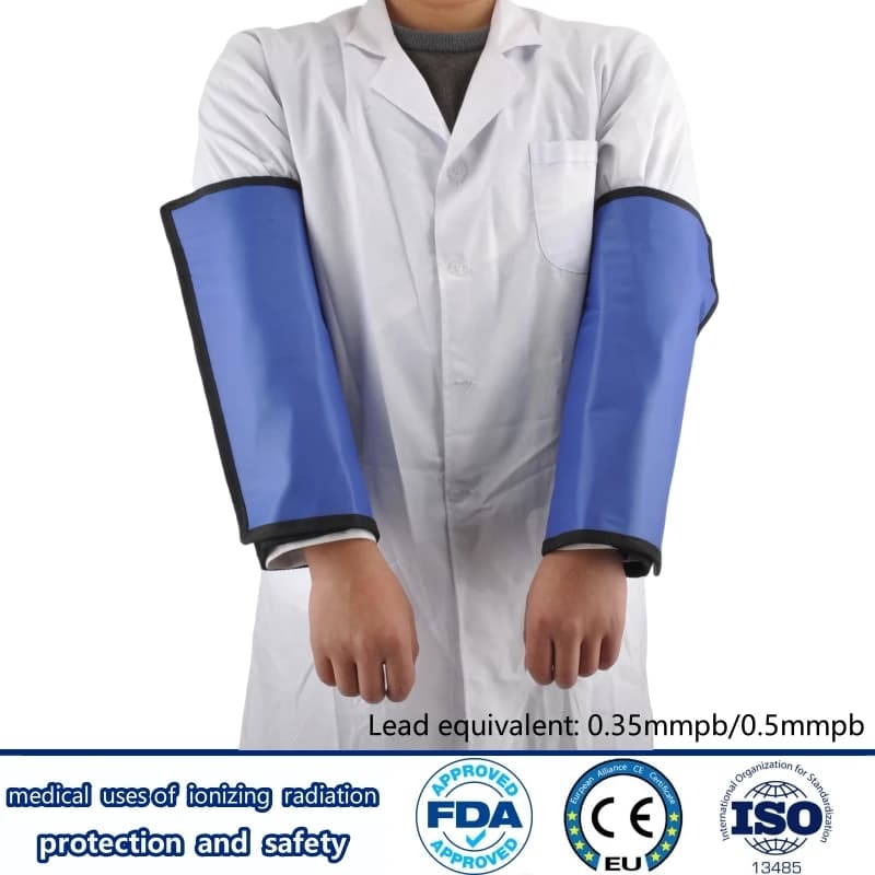 Recommend x-ray gamma ray protective 0.35mmpb/0.5mmpb arm protection accessories ionizing radiation protection lead accessories