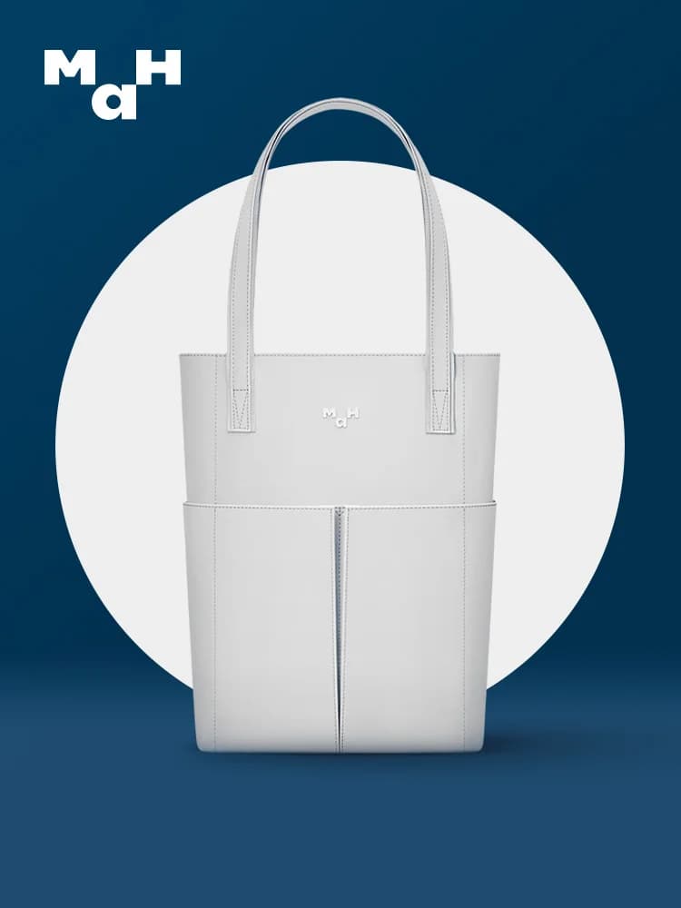 MAH 2023 New Simple Casual PU Leather Pure Color Commuter Portable Shoulder Bag