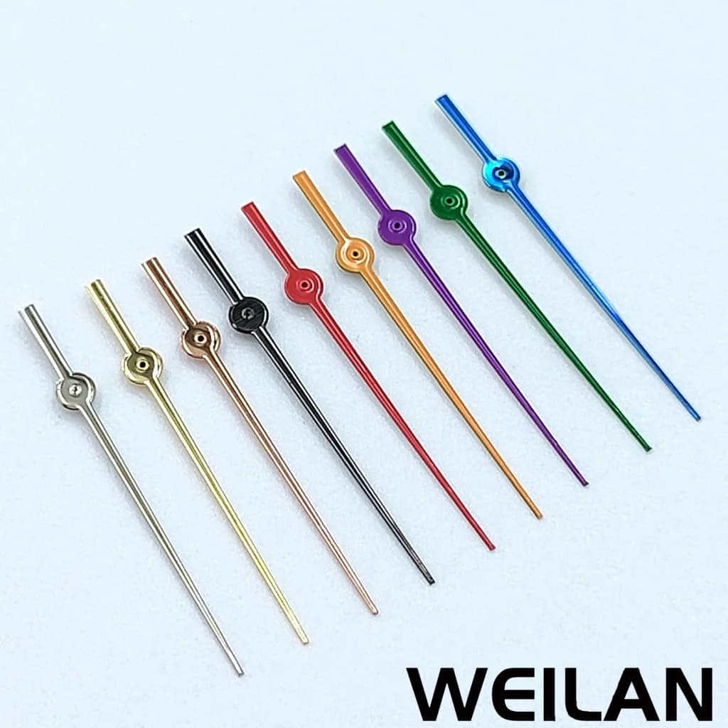 NH35 NH36 7S26 7S36 4R35 4R36 Movements 12.5mm Silver Black Green Blue Red Purple Orange Watch Single Second Hands Hands