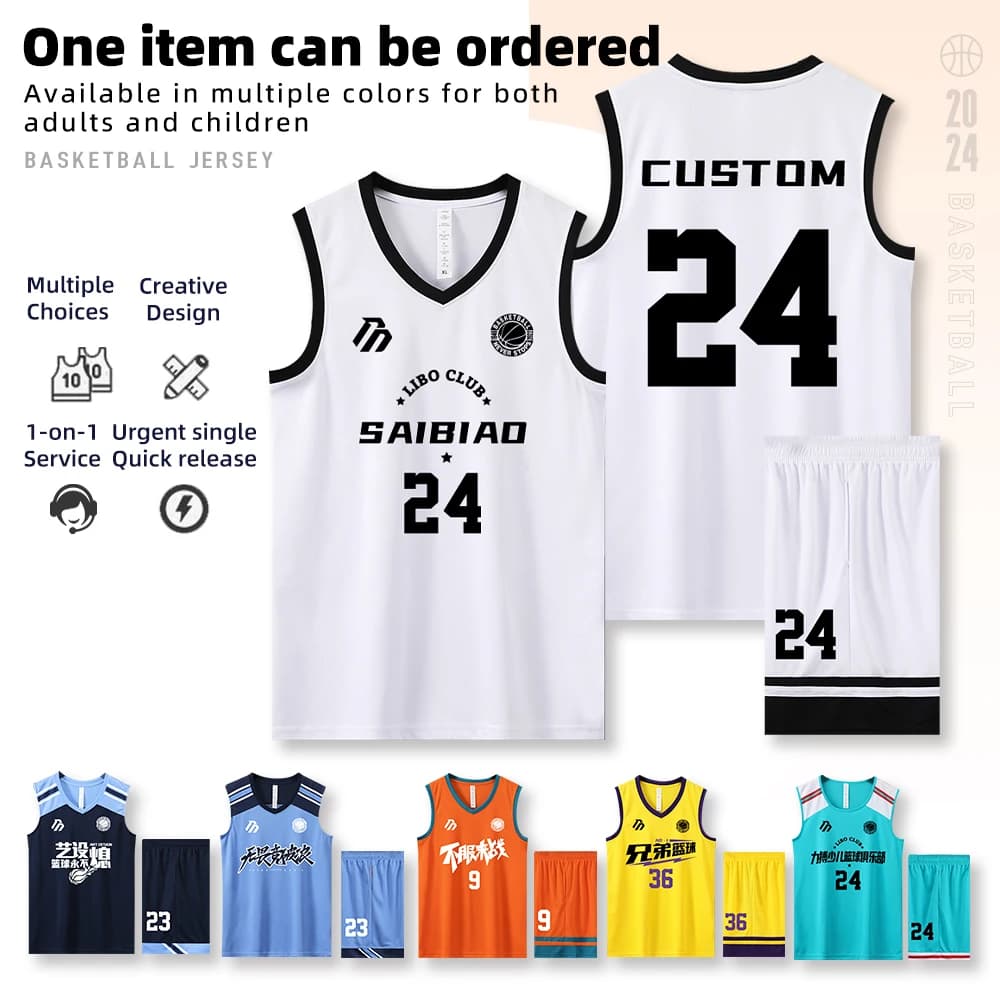 Adult Men and Women Basketball Jersey Customize Quick-drying Breathable Comfortable Training Uniform Shirt Sportswear Tracksuit